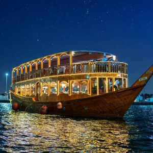 Dîner-croisière à la marina de Dubaï avec transferts